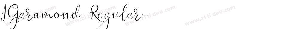 IGaramond Regular字体转换